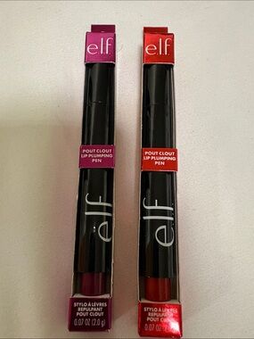 e.l.f. 2pcs Pout Clout Lip Plumping Pens — Magenta & Red